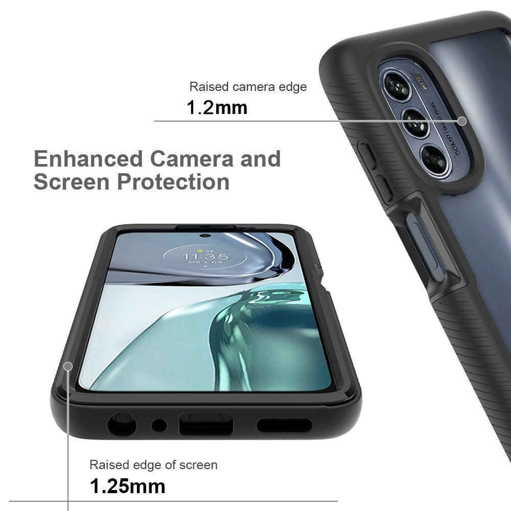 Full Protection Case Motorola Moto G62 Musta