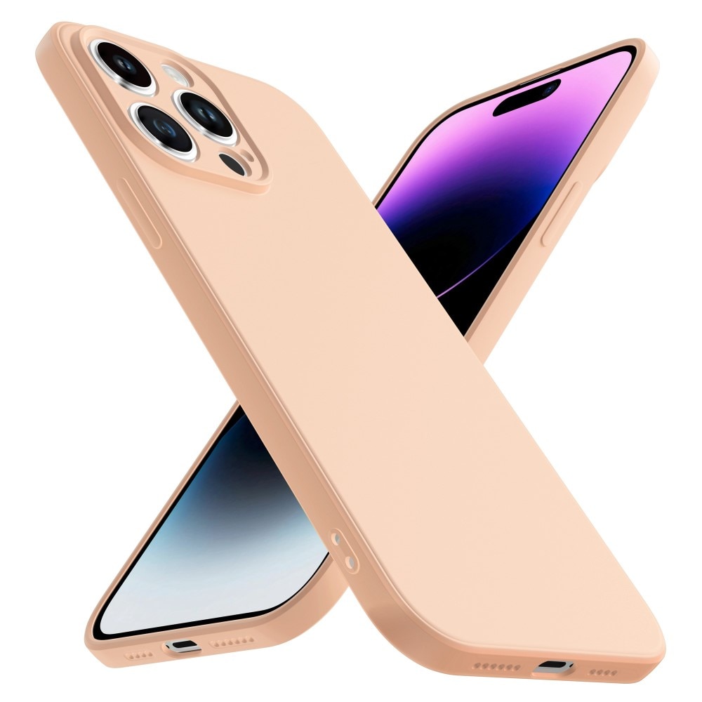 Soft TPU Case iPhone 14 Pro Max vaaleanpunainen
