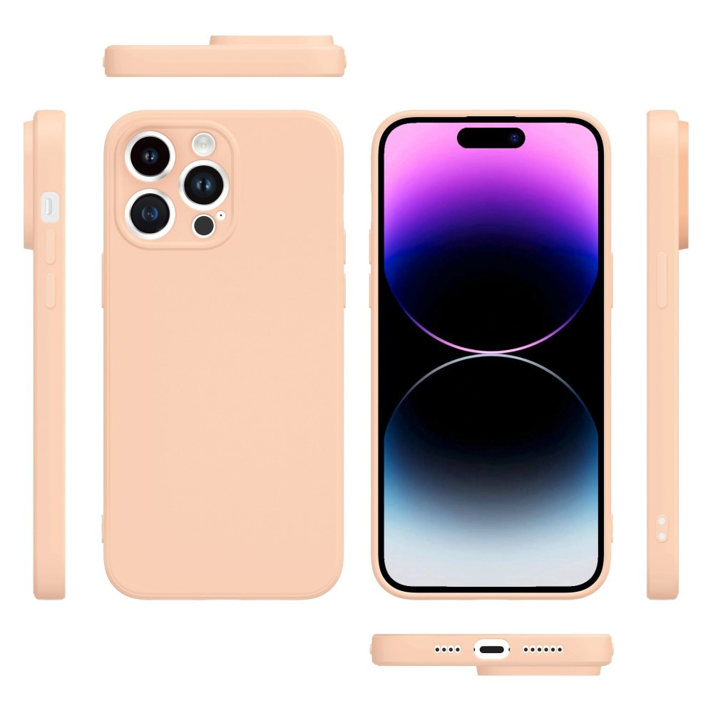 Soft TPU Case iPhone 14 Pro Max vaaleanpunainen