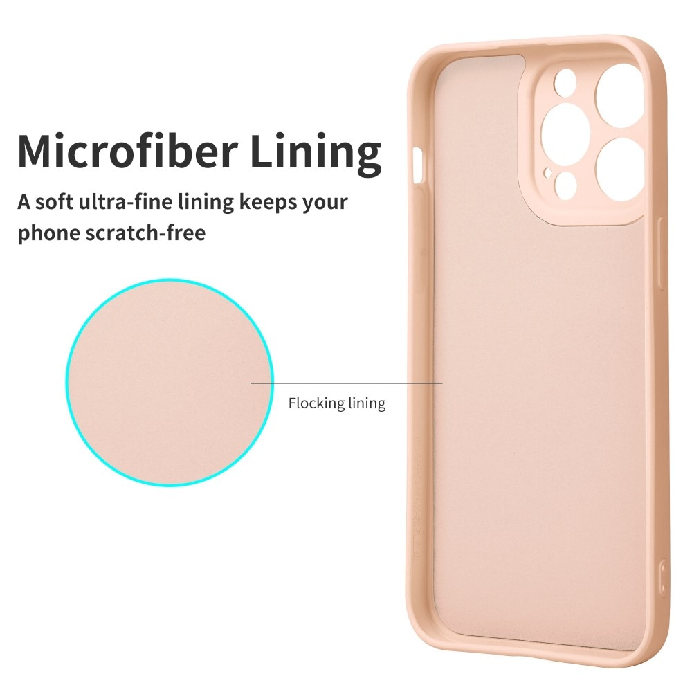 Soft TPU Case iPhone 14 Pro vaaleanpunainen