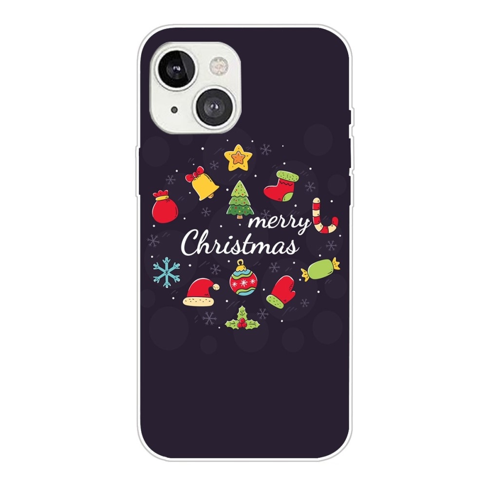 TPU suojakuori Joulukuviolla iPhone 14 - Merry Christmas