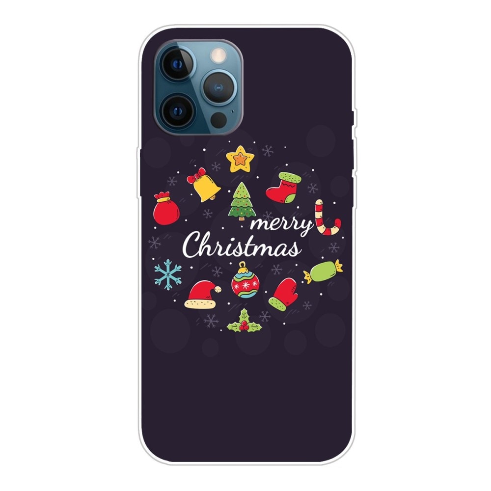 TPU suojakuori Joulukuviolla iPhone 14 Pro - Merry Christmas