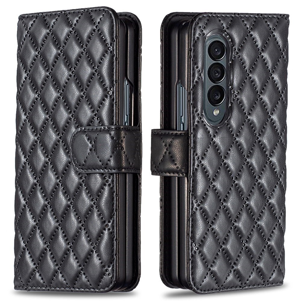 Lompakkokotelot Samsung Galaxy Z Fold 3 Quilted musta