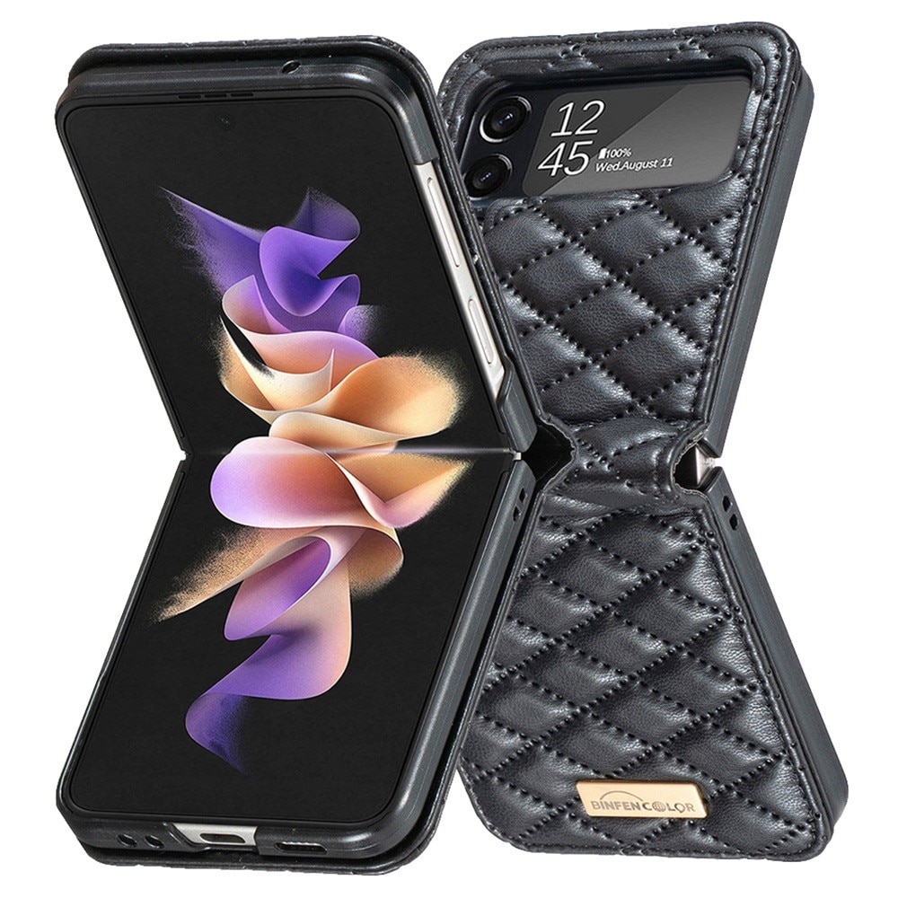 Kotelo Samsung Galaxy Z Flip 3 Quilted musta