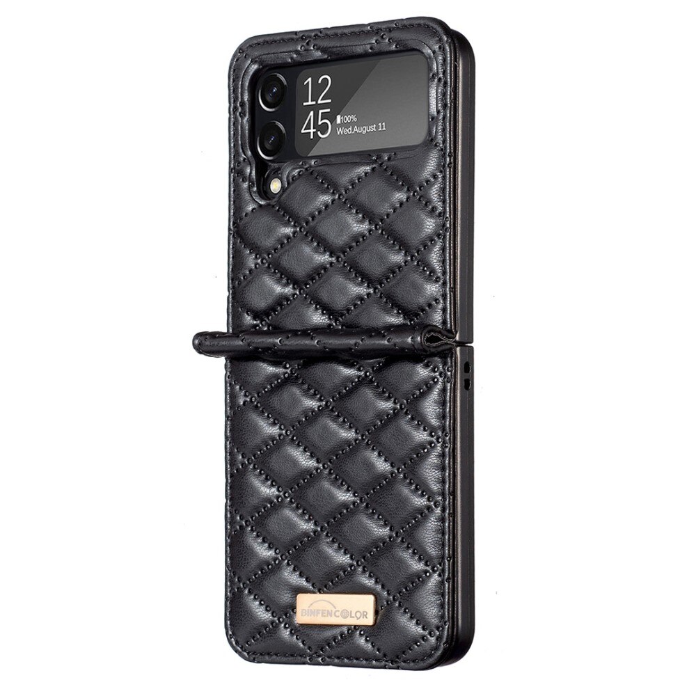 Kotelo Samsung Galaxy Z Flip 3 Quilted musta