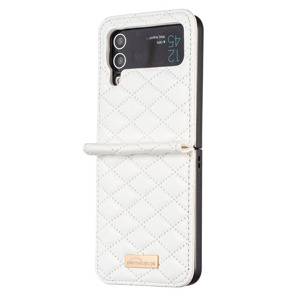 Kotelo Samsung Galaxy Z Flip 3 Quilted valkoinen