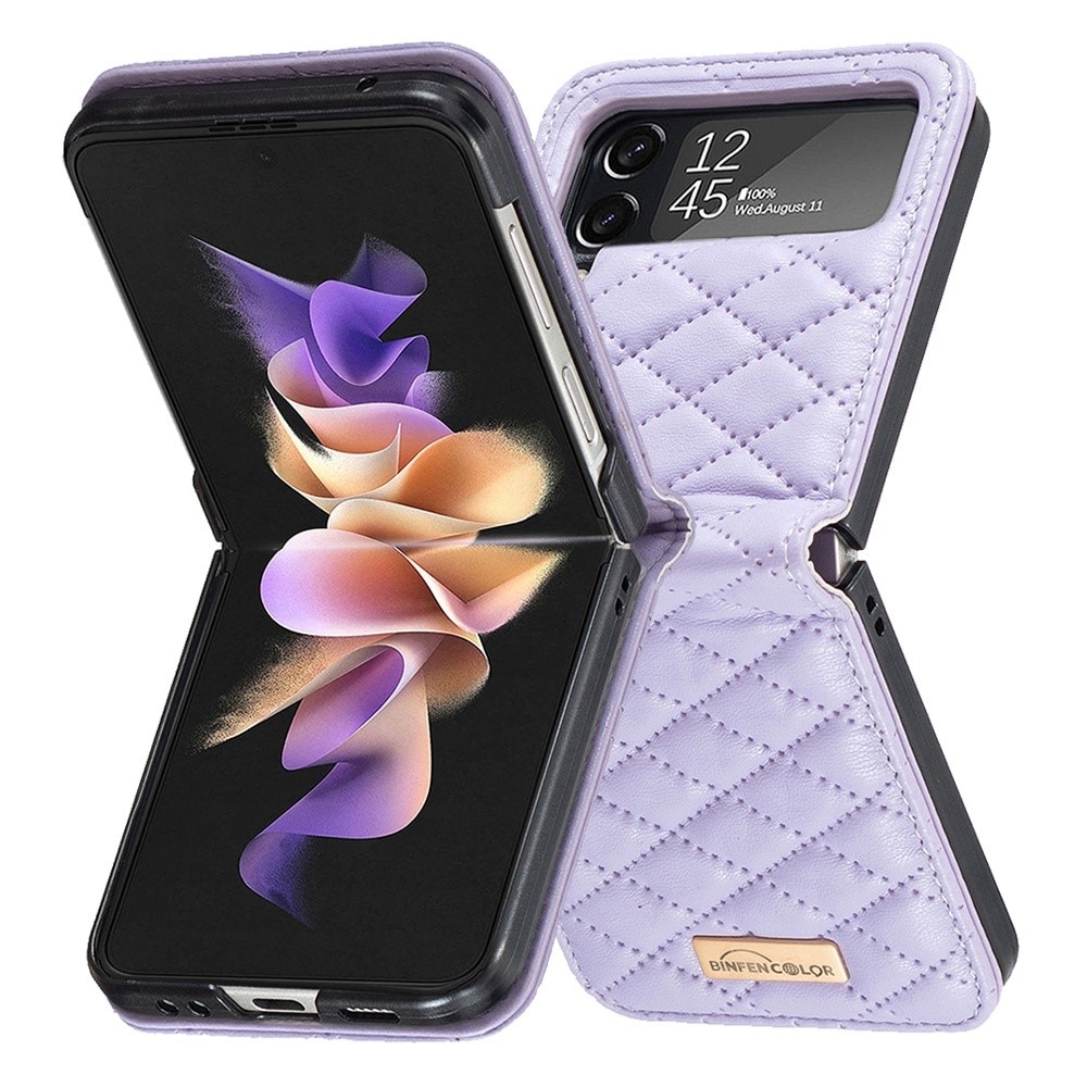 Kotelo Samsung Galaxy Z Flip 3 Quilted liila