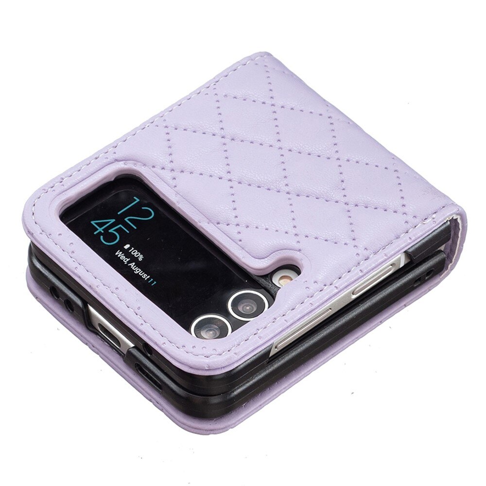 Kotelo Samsung Galaxy Z Flip 3 Quilted liila