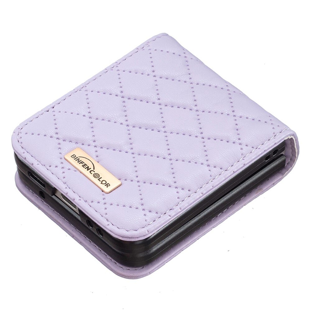 Kotelo Samsung Galaxy Z Flip 3 Quilted liila