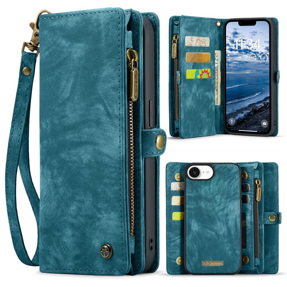 Multi-slot Suojakotelo iPhone 16e Sininen