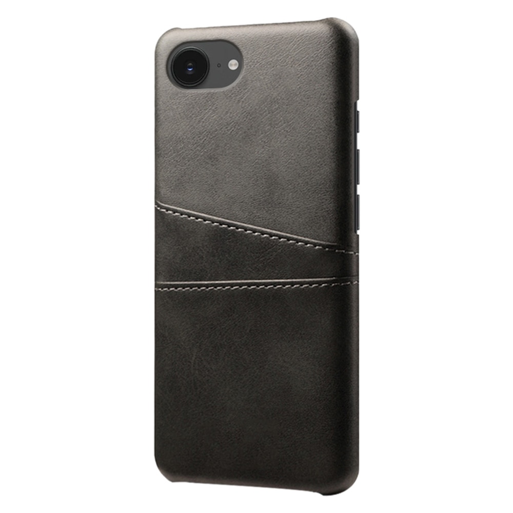 Card Slots Case iPhone 16e Musta