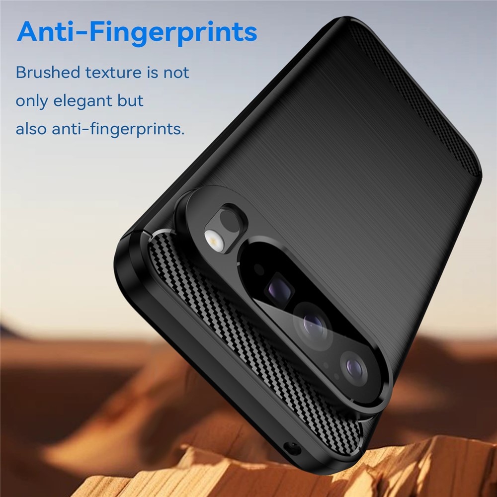 Google Pixel 10 Pro XL Kuori TPU Brushed Musta