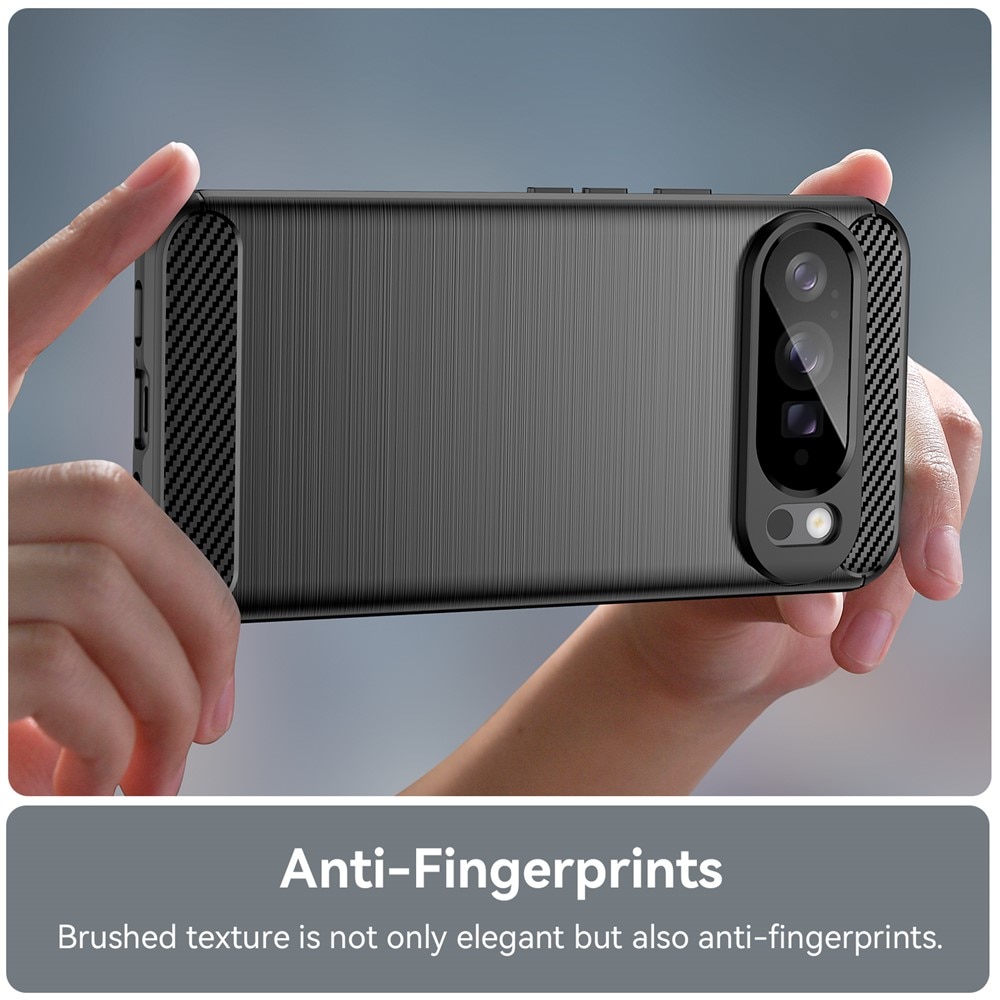 Google Pixel 10 Pro XL Kuori TPU Brushed Musta