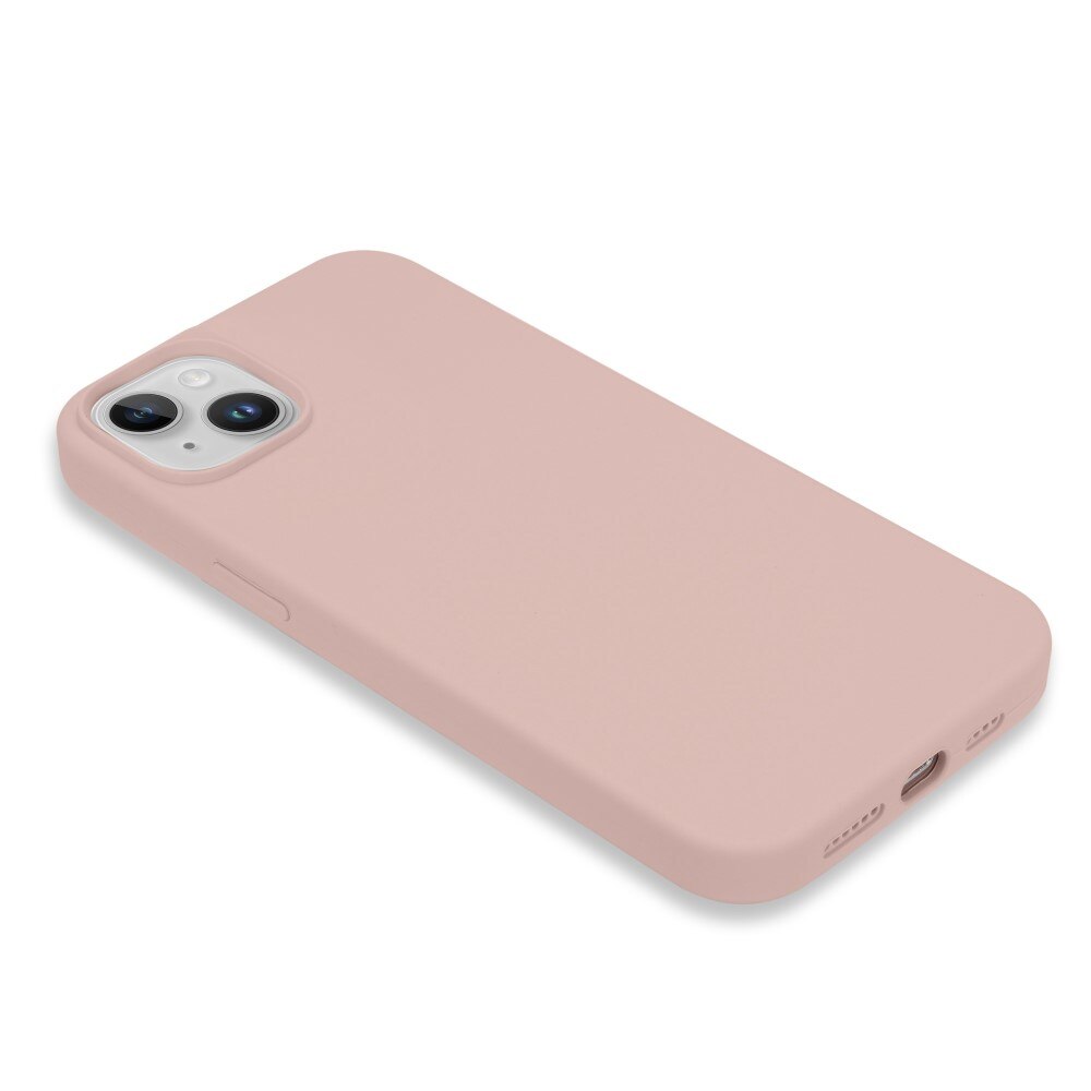 Silikonikuori iPhone 14 vaaleanpunainen