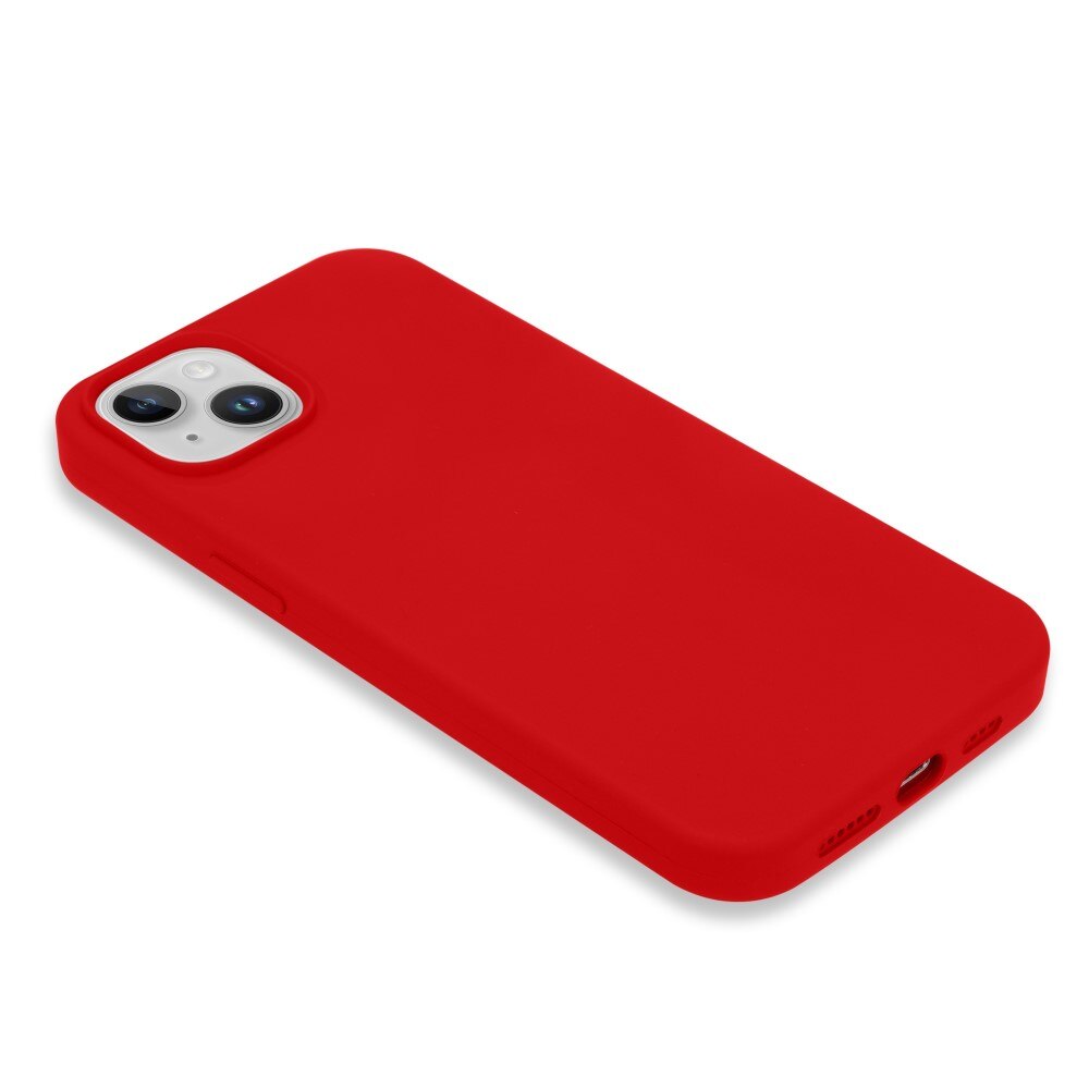 Silikonikuori iPhone 14 punainen