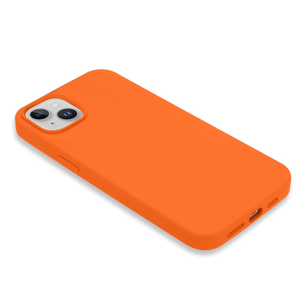 Silikonikuori iPhone 14 Plus oranssi