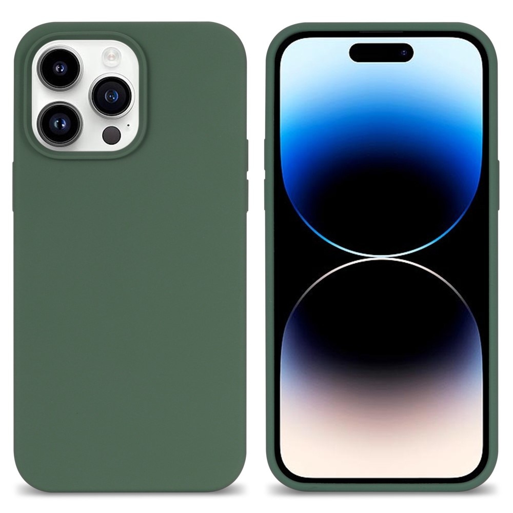 Silikonikuori iPhone 14 Pro vihreä