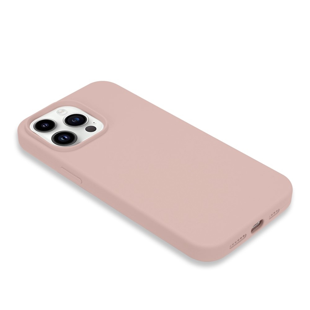 Silikonikuori iPhone 14 Pro vaaleanpunainen