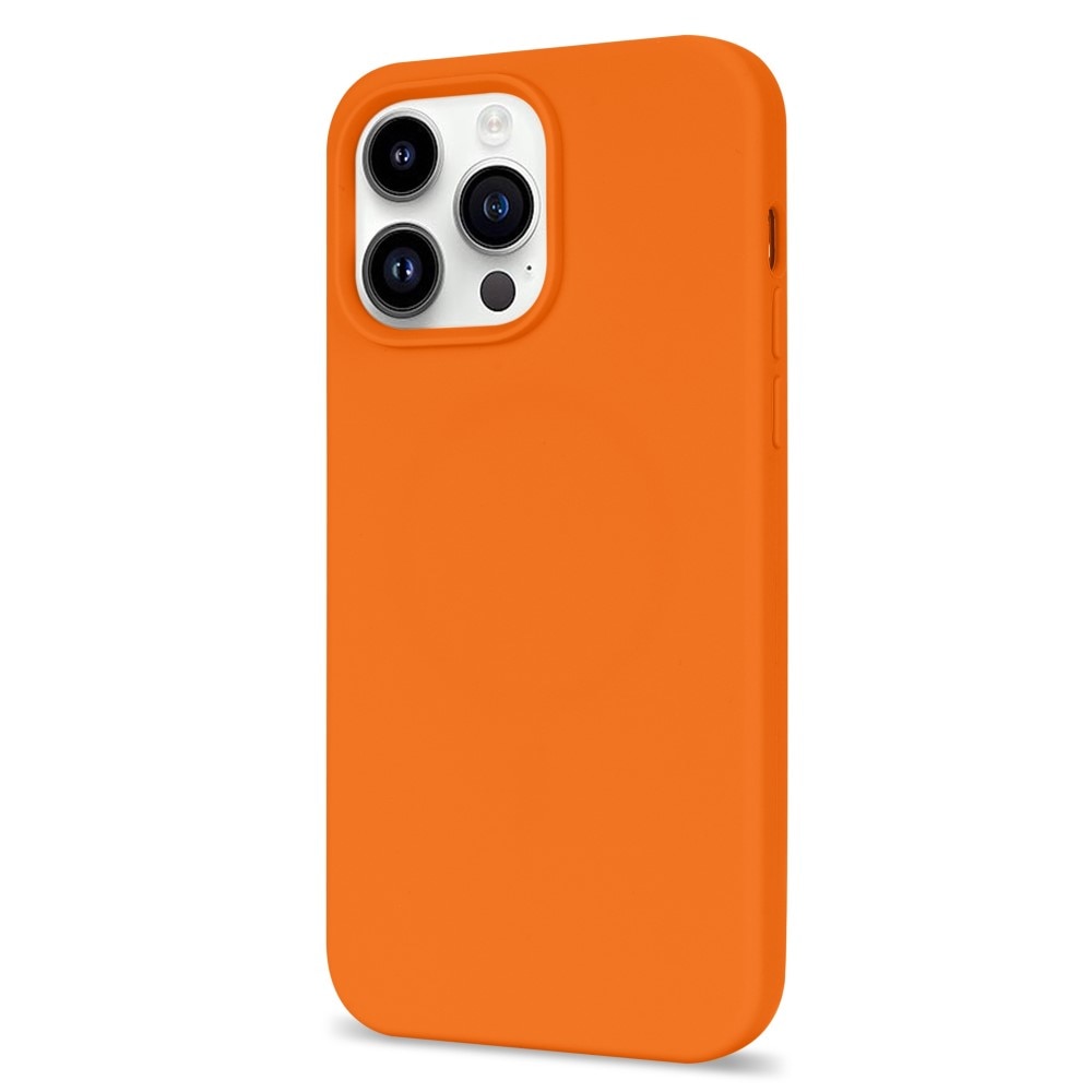 Silikonikuori iPhone 14 Pro oranssi