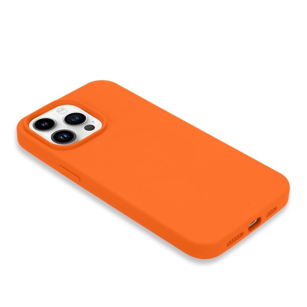 Silikonikuori iPhone 14 Pro oranssi