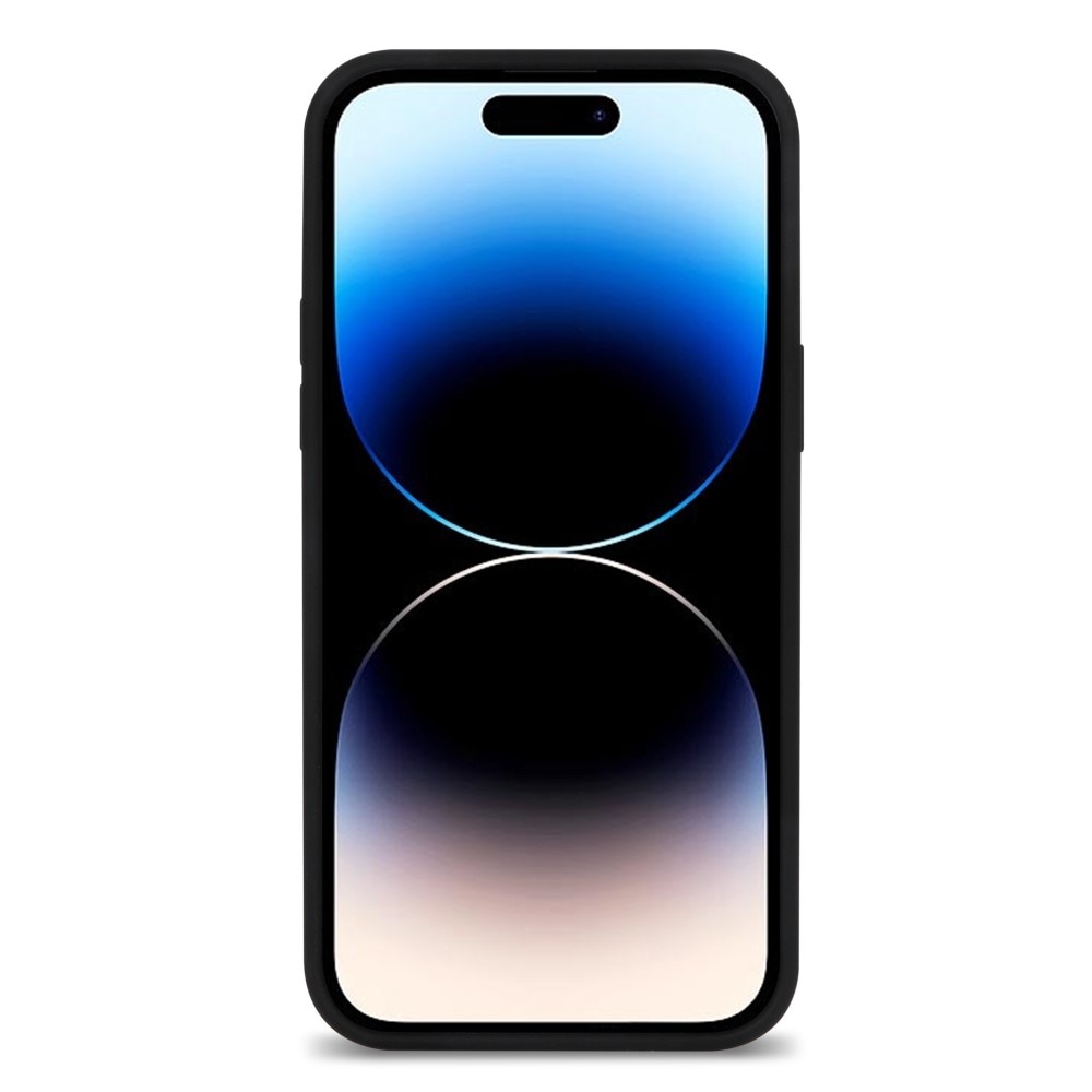 Silikonikuori iPhone 14 Pro Max musta