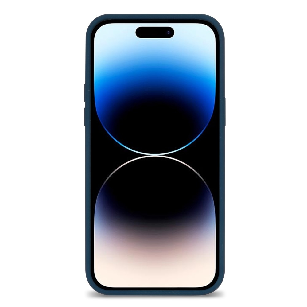 Silikonikuori iPhone 14 Pro Max sininen