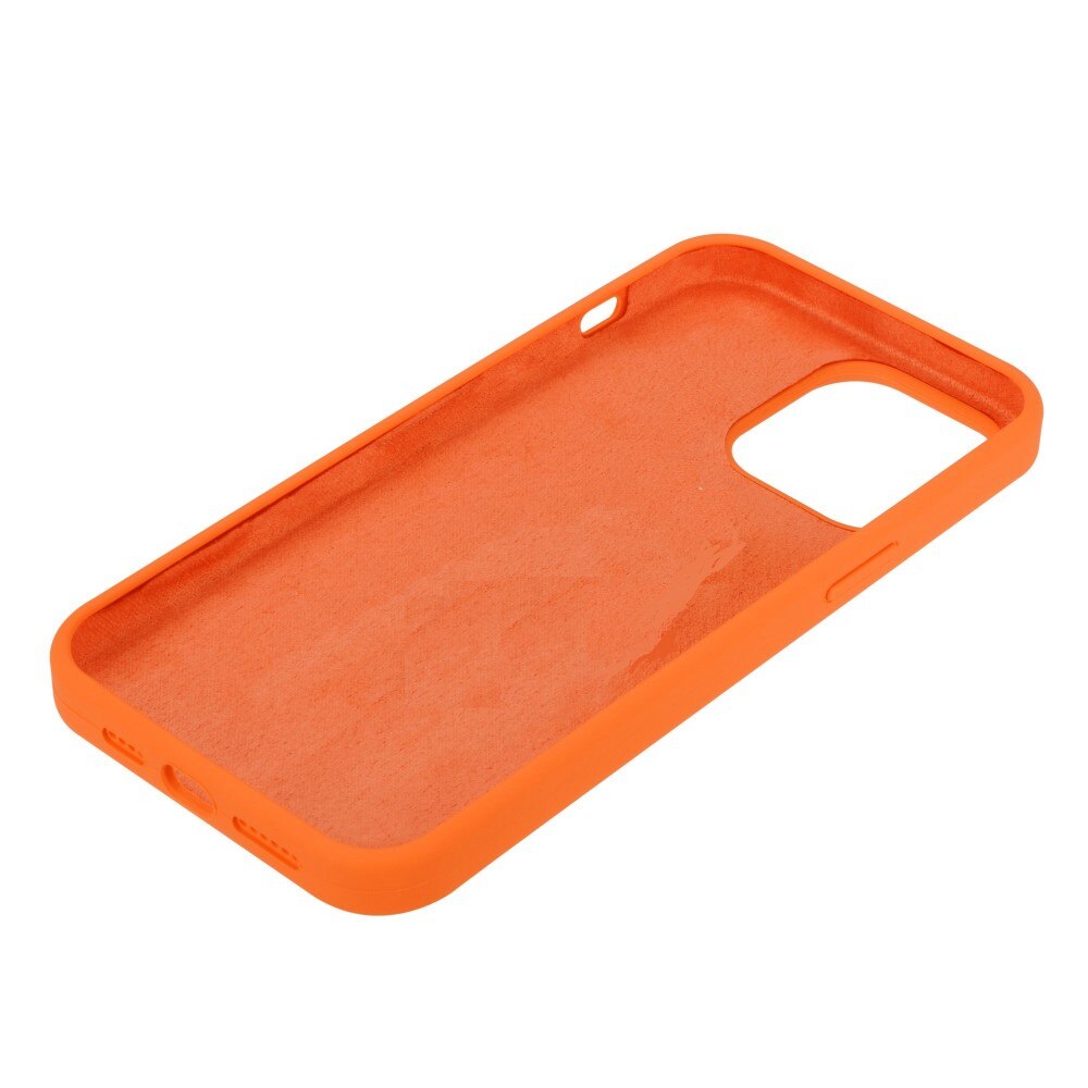 Silikonikuori iPhone 14 Pro Max oranssi