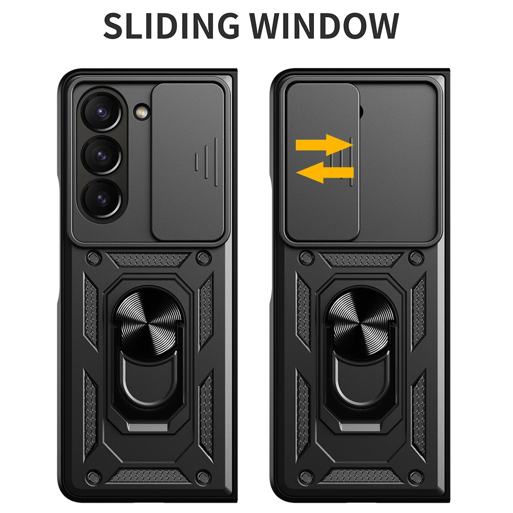 Hybridikuori Tech Ring+Kamerasuojalla Samsung Galaxy Z Fold 7 musta