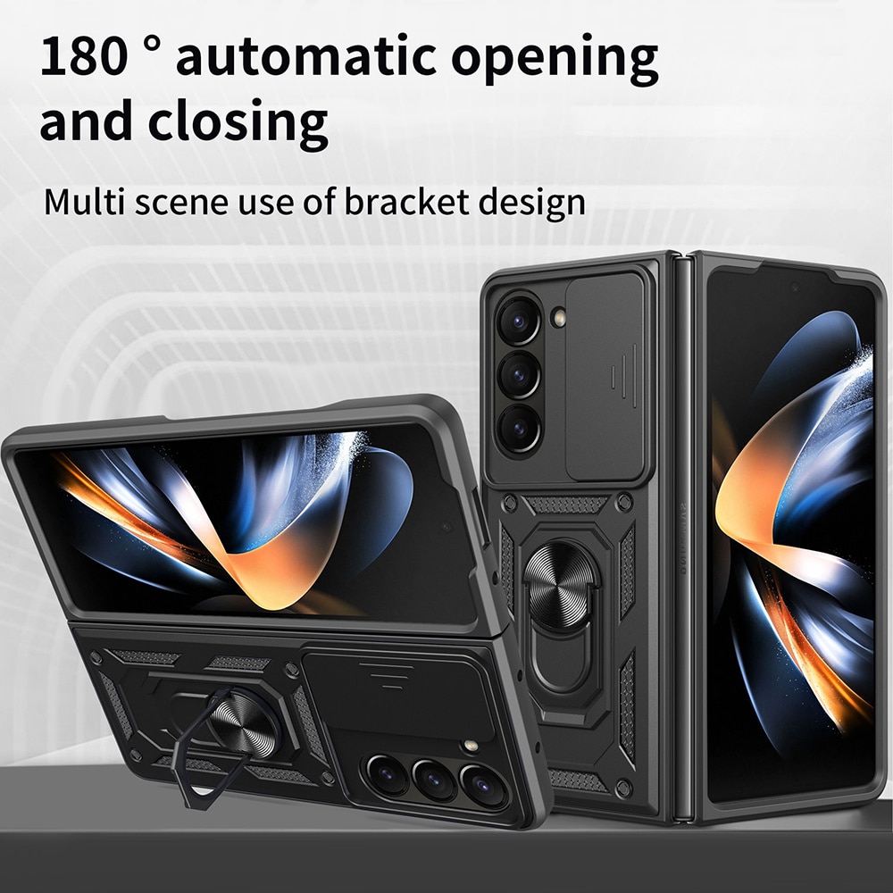 Hybridikuori Tech Ring+Kamerasuojalla Samsung Galaxy Z Fold 7 musta