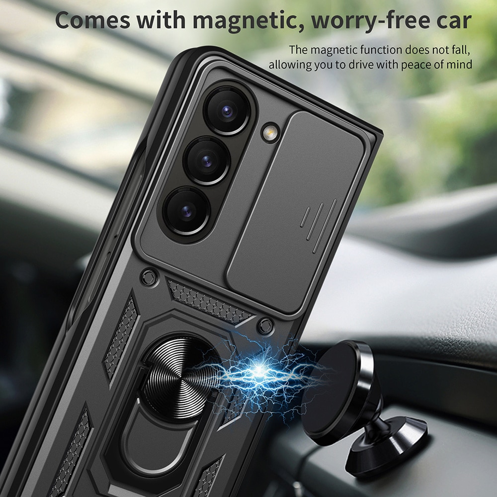 Hybridikuori Tech Ring+Kamerasuojalla Samsung Galaxy Z Fold 7 musta