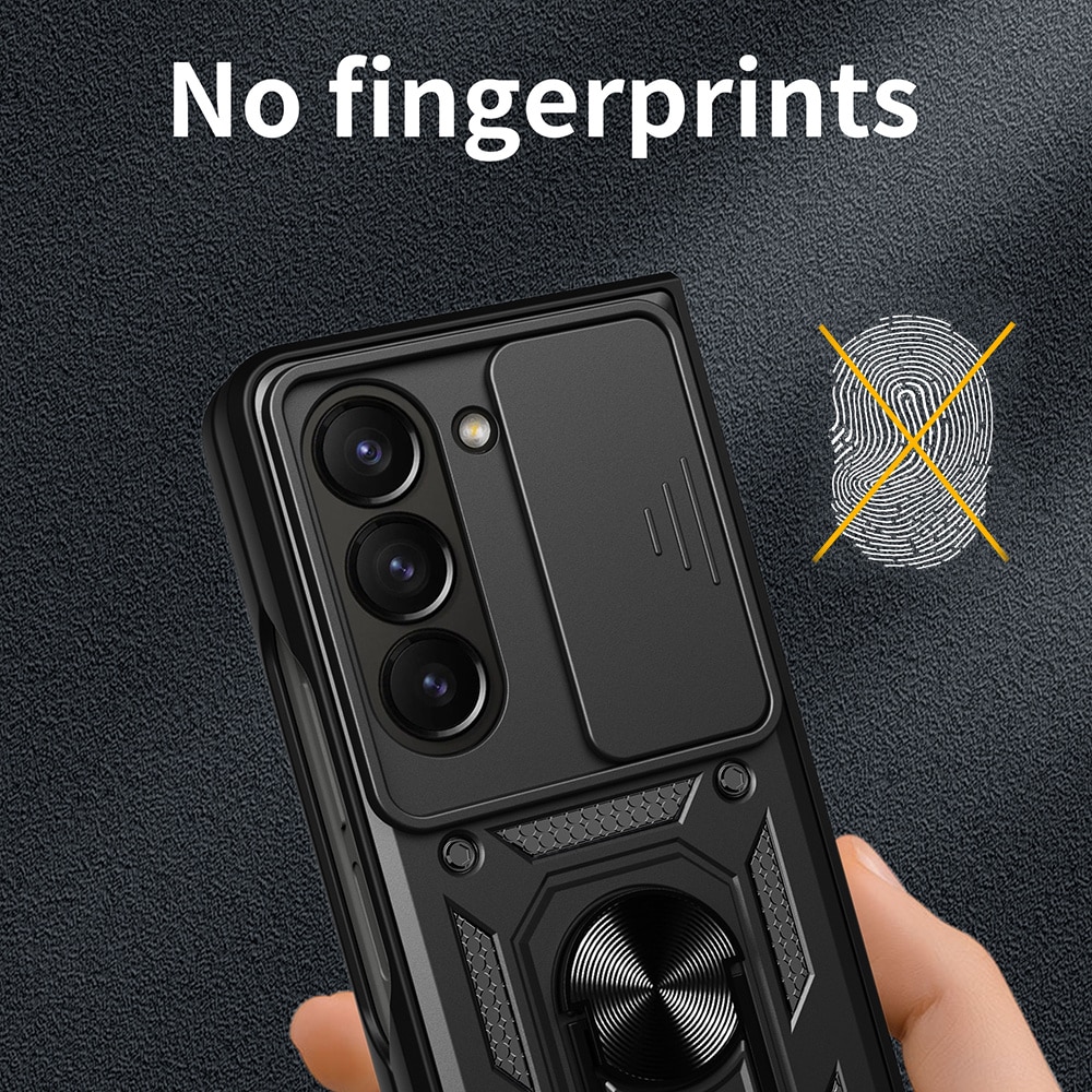 Hybridikuori Tech Ring+Kamerasuojalla Samsung Galaxy Z Fold 7 musta
