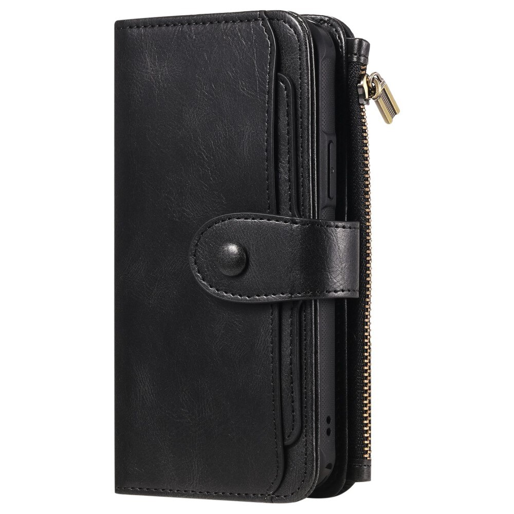 Magnet Leather Multi-Wallet iPhone 14 Pro Max musta