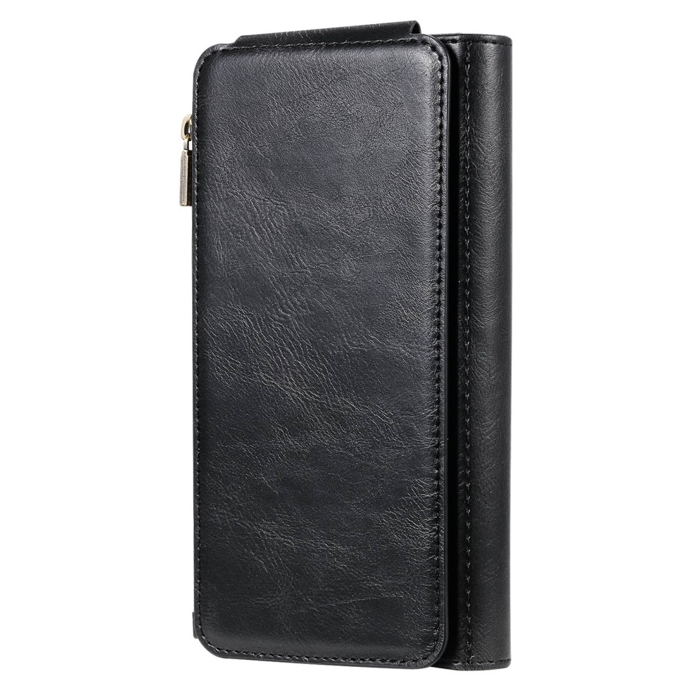 Magnet Leather Multi-Wallet iPhone 14 Pro musta