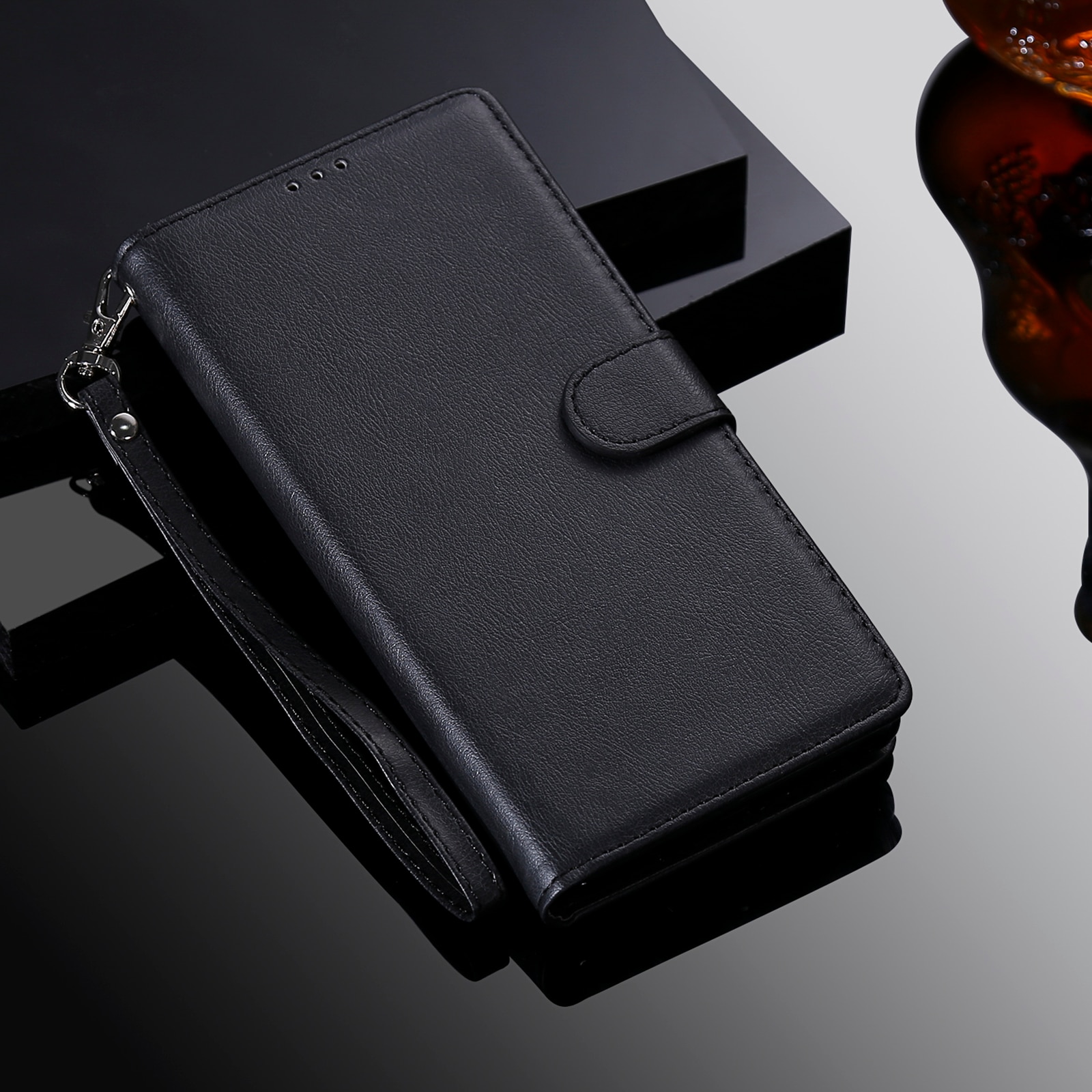 Magneettinen lompakko Samsung Galaxy A17 Musta