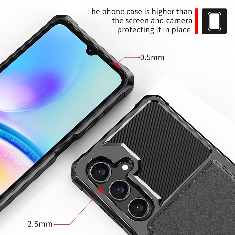 Tough Multi-slot Case Samsung Galaxy A16 Musta