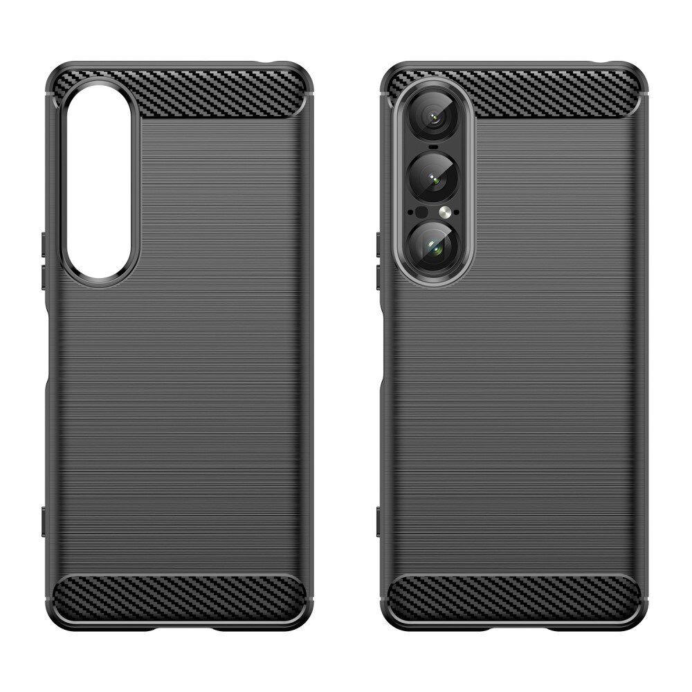 Sony Xperia 1 VII Kuori TPU Brushed Musta