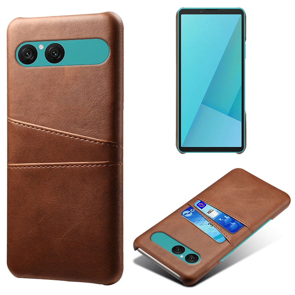 Card Slots Case Sony Xperia 10 VII Ruskea