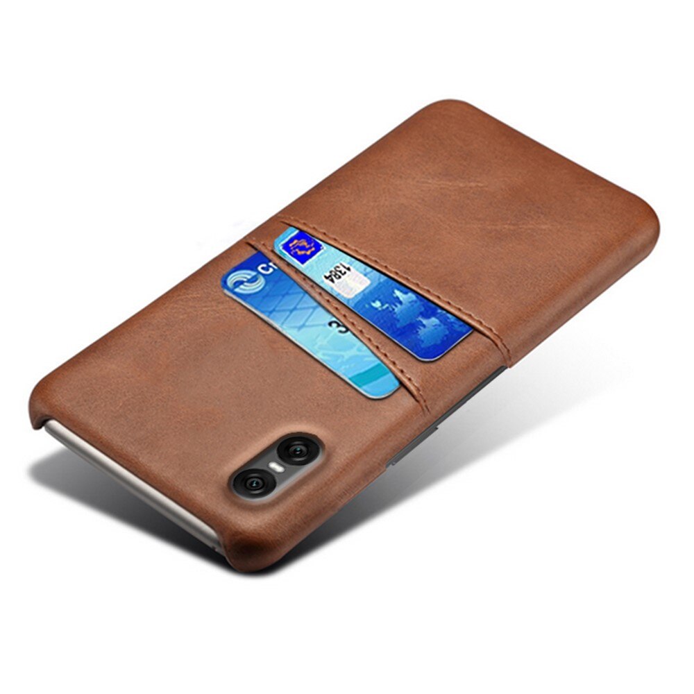 Card Slots Case Sony Xperia 10 VII Ruskea