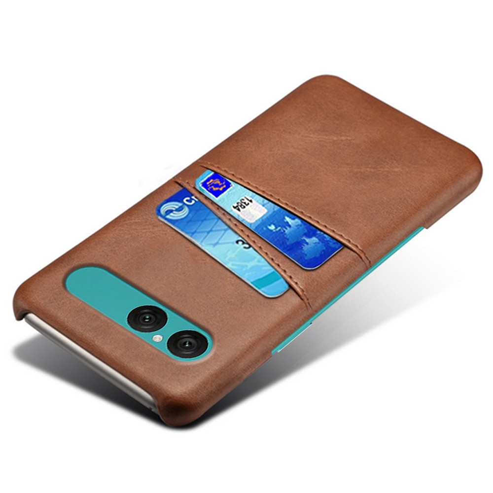 Card Slots Case Sony Xperia 10 VII Ruskea