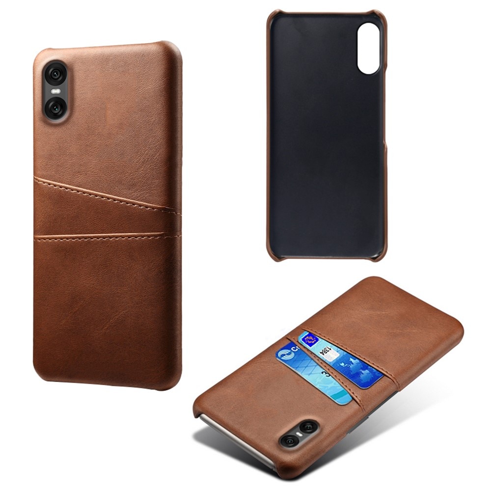 Card Slots Case Sony Xperia 10 VII Ruskea