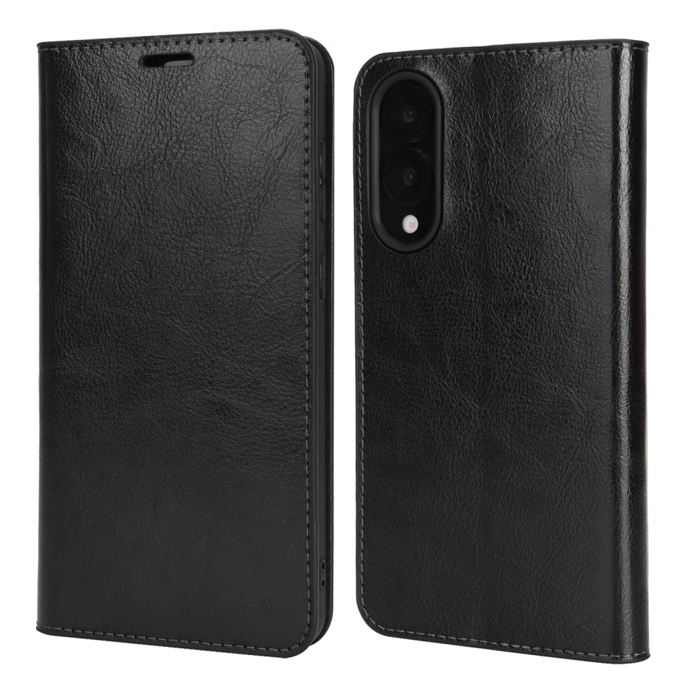 Suojakotelo Aito Nahka Samsung Galaxy S25 Edge Musta