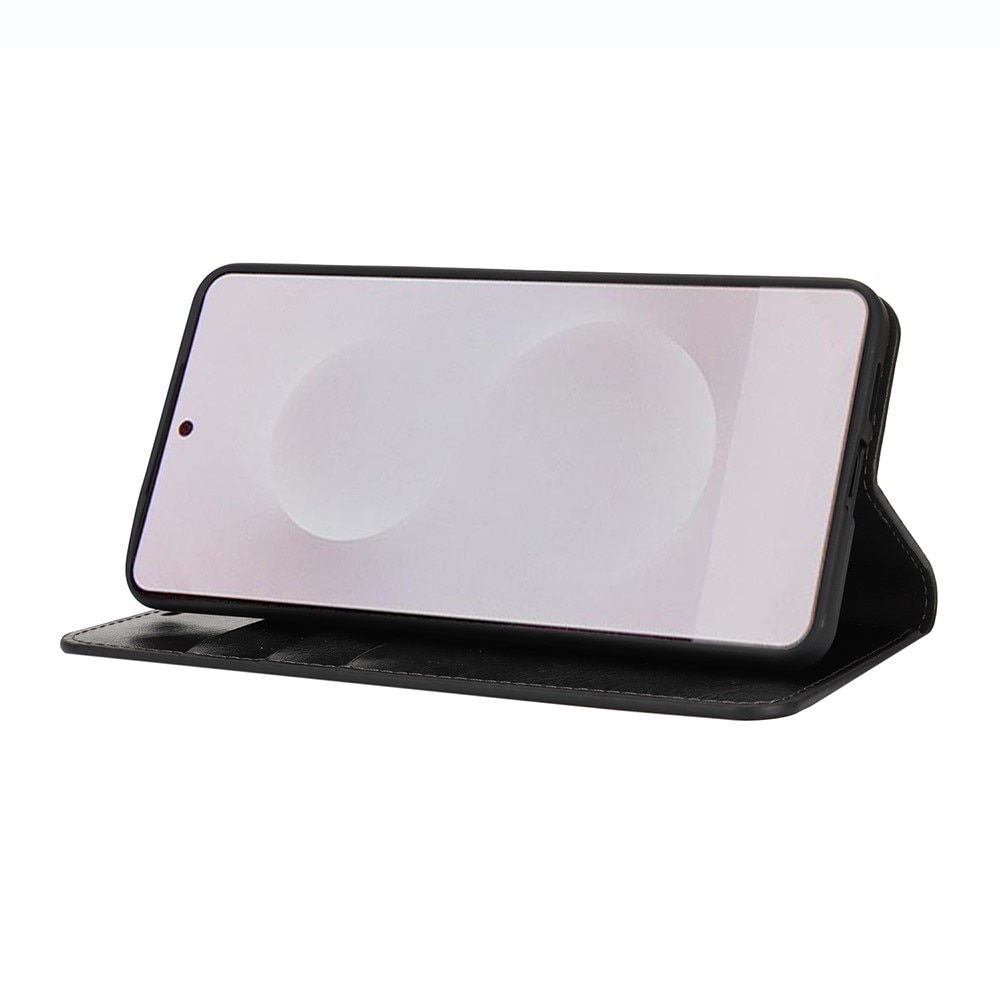 Suojakotelo Aito Nahka Samsung Galaxy S25 Edge Musta