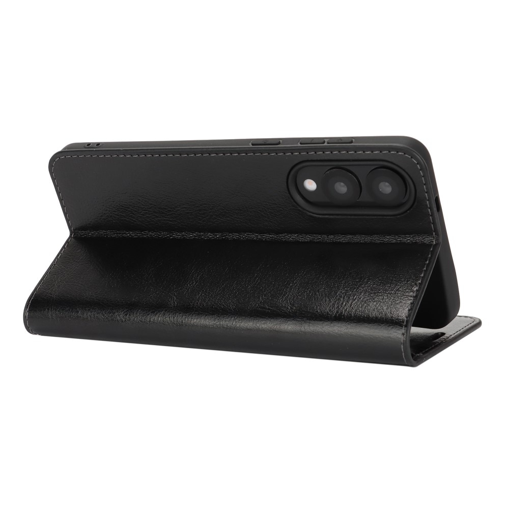 Suojakotelo Aito Nahka Samsung Galaxy S25 Edge Musta