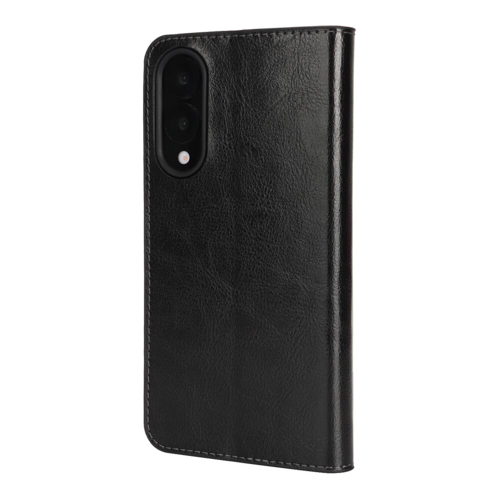 Suojakotelo Aito Nahka Samsung Galaxy S25 Edge Musta