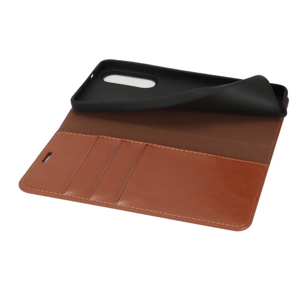 Suojakotelo Aito Nahka Samsung Galaxy S25 Edge Ruskea