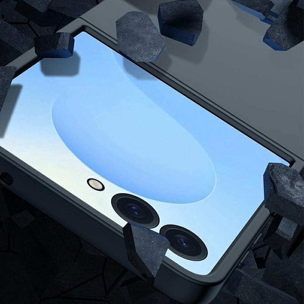 Hard Case Rubberized Samsung Galaxy Z Flip 7 musta