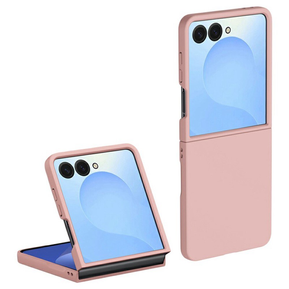 Hard Case Rubberized Samsung Galaxy Z Flip 7 Vaaleanpunainen