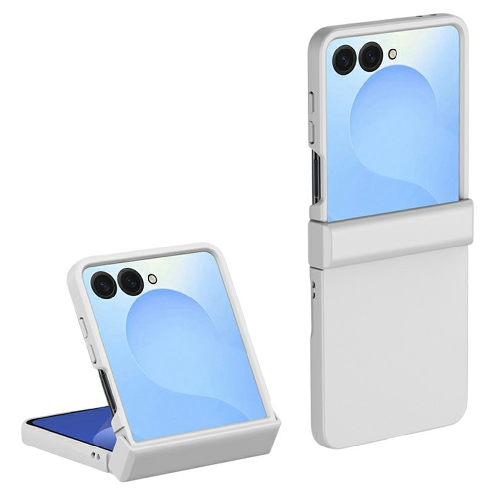 Hard Case Rubberized Hinge Protection Samsung Galaxy Z Flip 7 Valkoinen