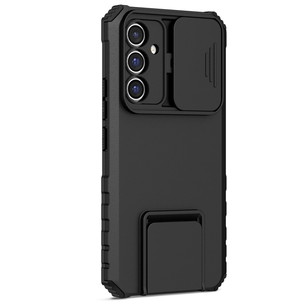 Samsung Galaxy A56 Kickstand Kotelo Kamerasuojalla Musta