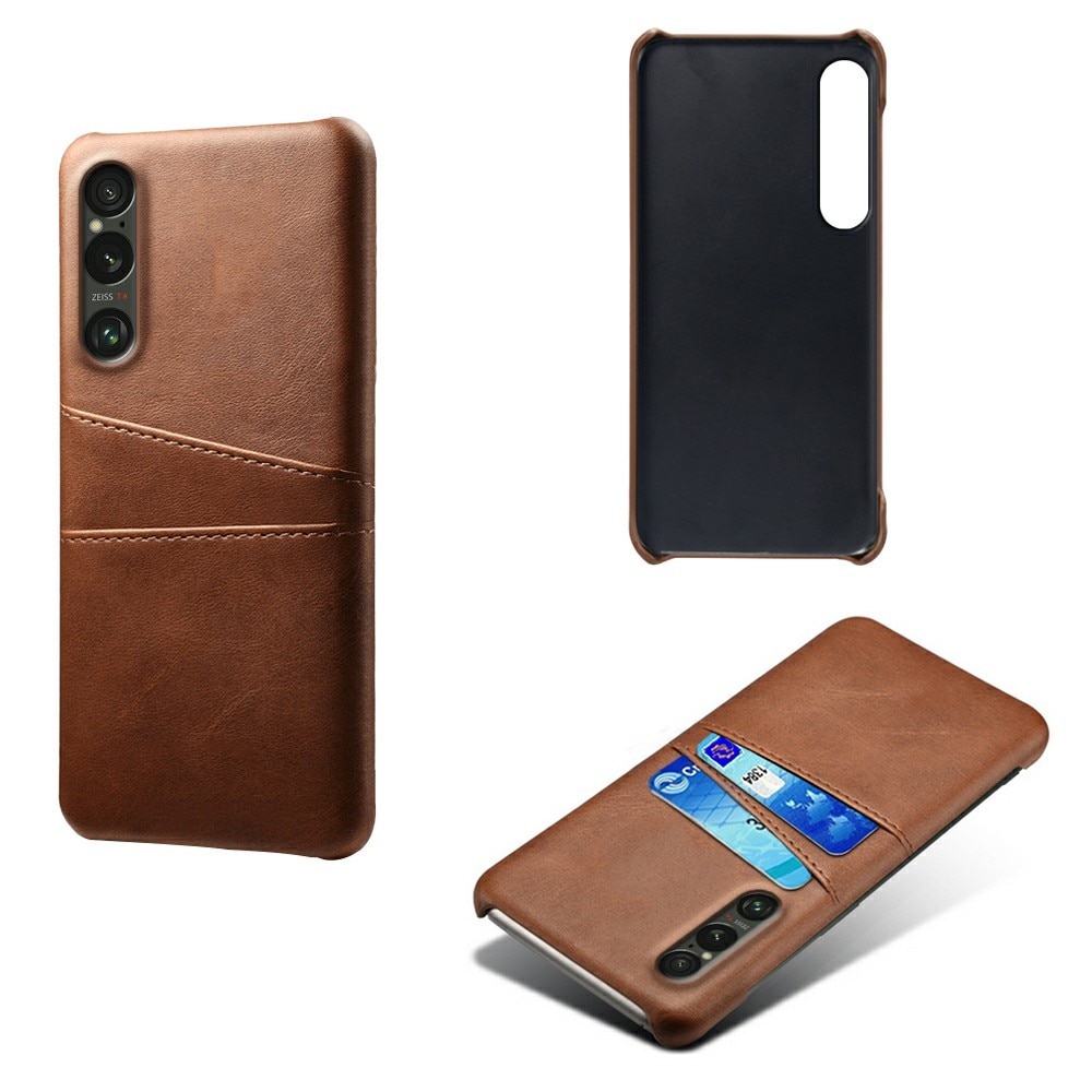 Card Slots Case Sony Xperia 1 VII Ruskea